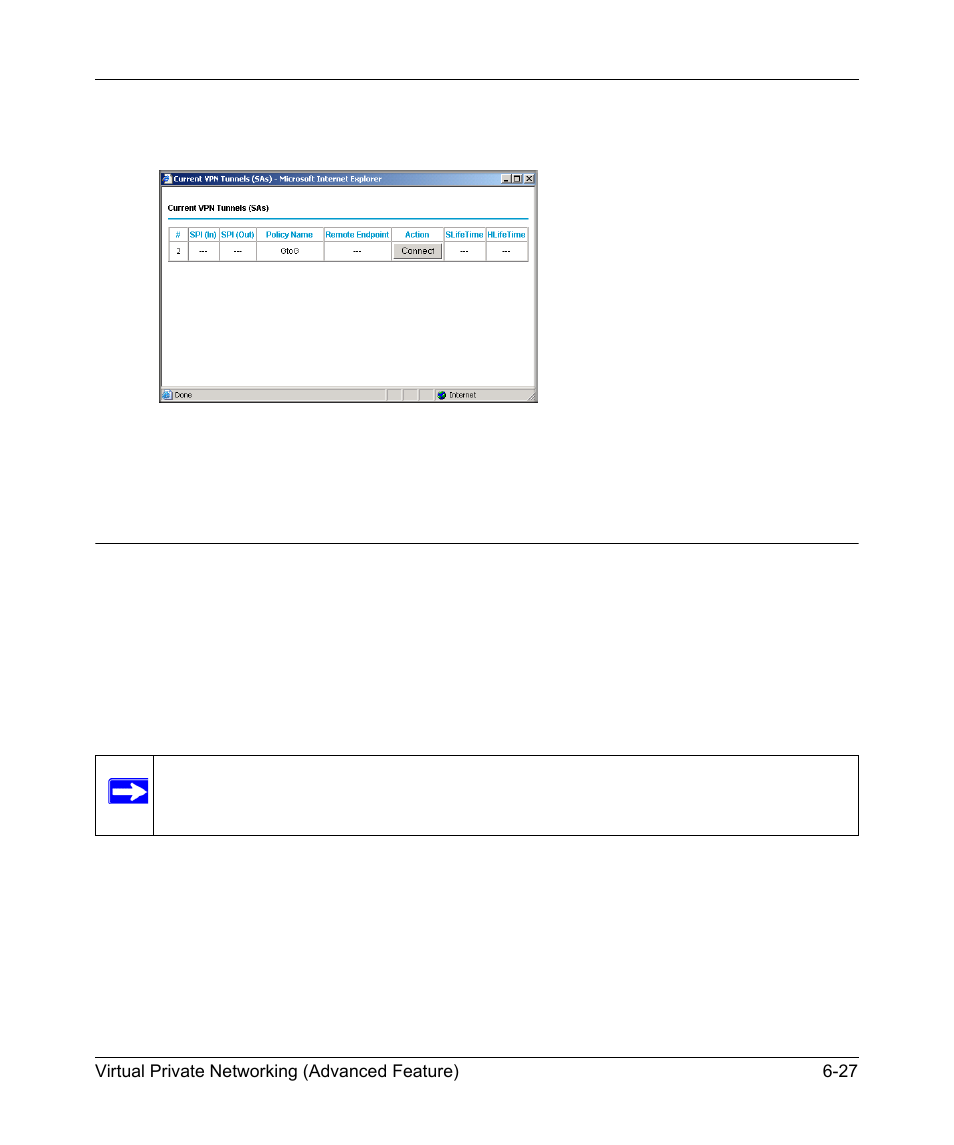 Vpn tunnel control, Activating a vpn tunnel, Vpn tunnel control -27 | Activating a vpn tunnel -27, Provides the step-by-step | NETGEAR ADSL Modem Router DG834 v3 User Manual | Page 101 / 168