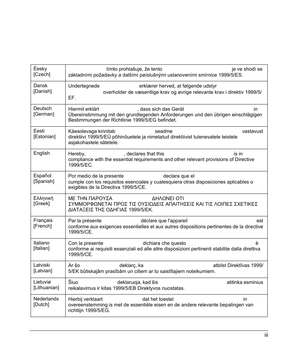 European union statement of compliance | NETGEAR ADSL Modem Router DG834 v3 User Manual | Page 3 / 168