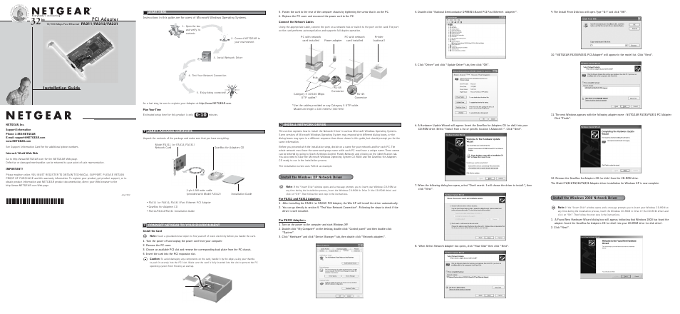 NETGEAR FA331 User Manual | 2 pages