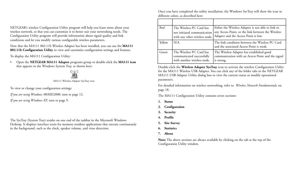 Configuring the ma111 wireless usb adapter | NETGEAR 2.4 GHz MA111 User Manual | Page 5 / 15