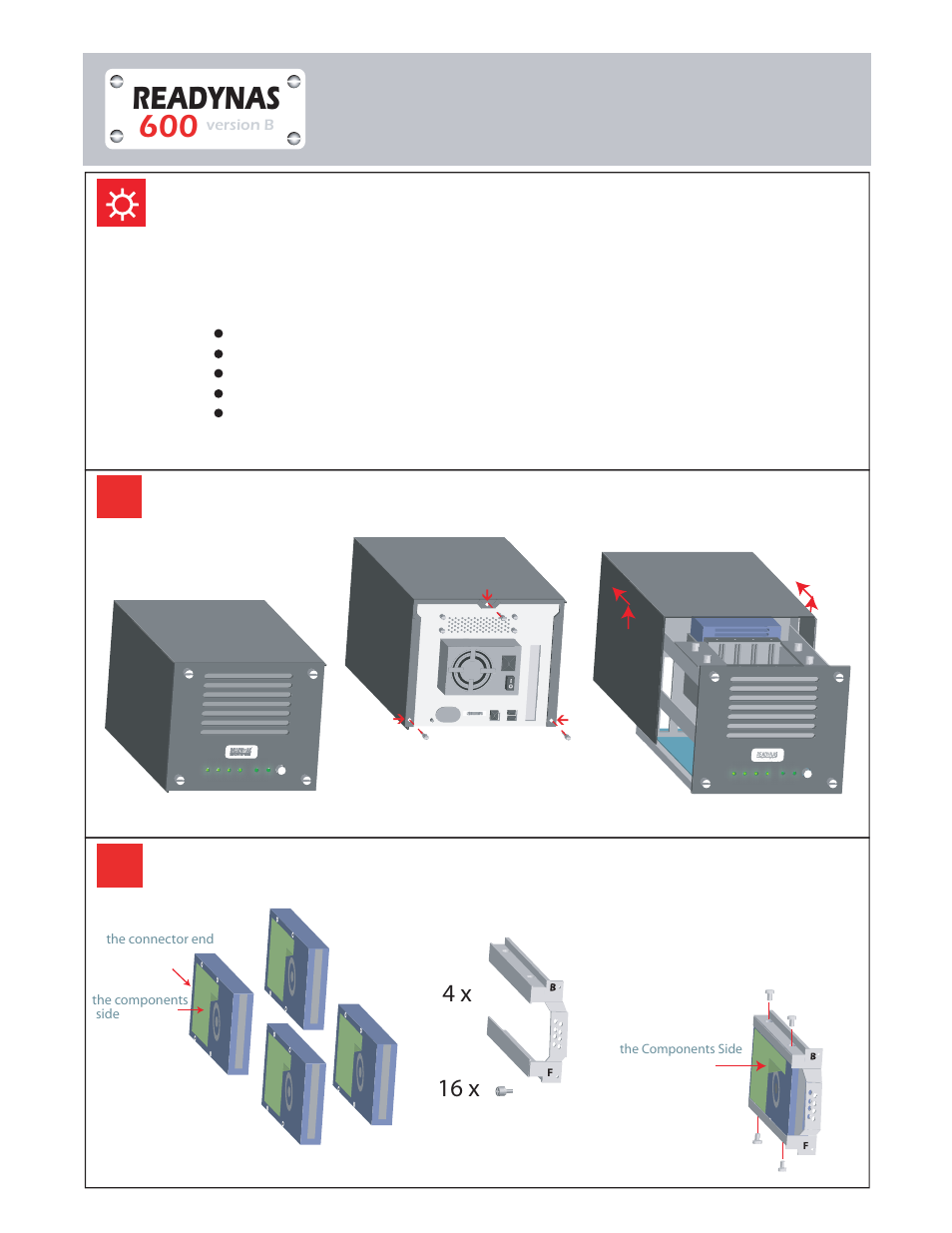 NETGEAR ReadyNAS 600B User Manual | 2 pages