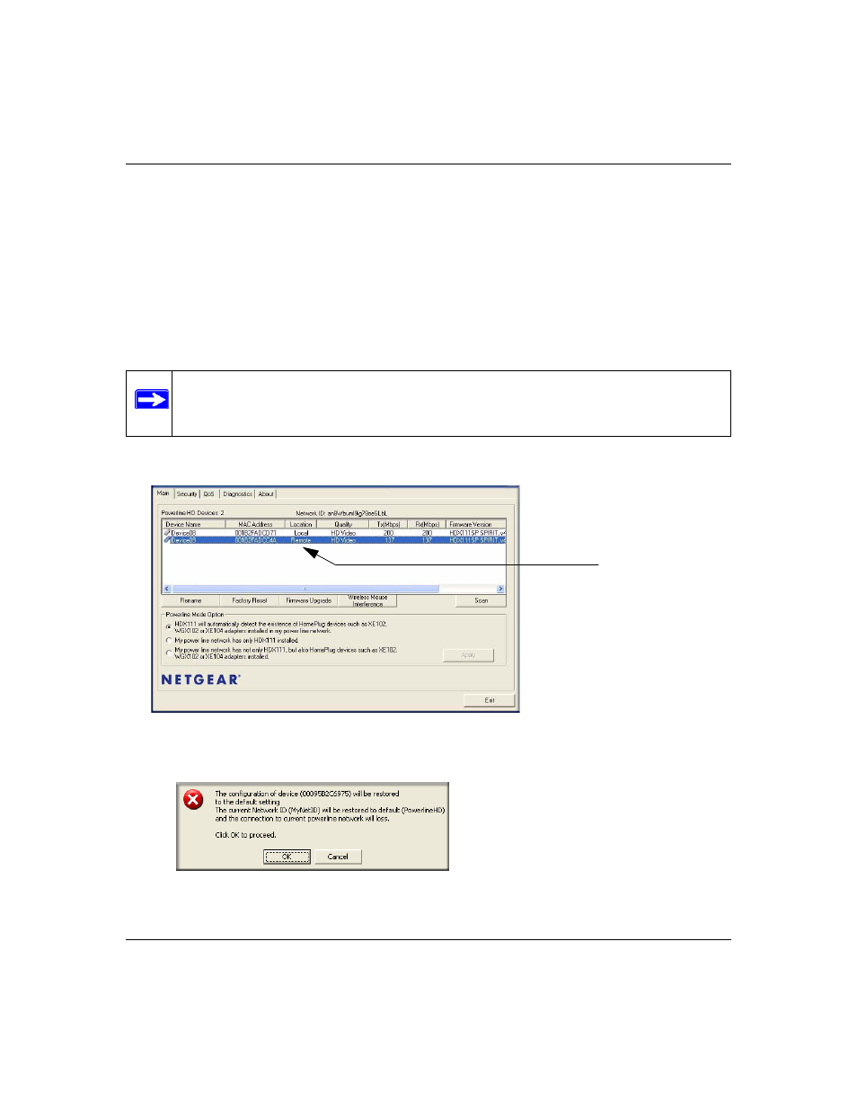 Resetting to factory defaults, Resetting to factory defaults -7 | NETGEAR HDX111 User Manual | Page 25 / 38