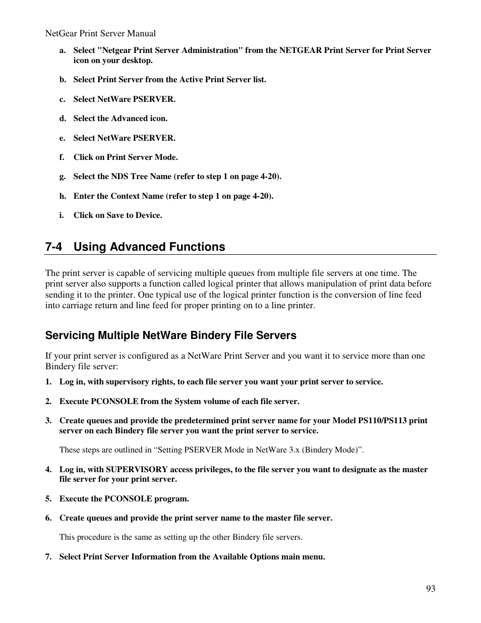 4 using advanced functions | NETGEAR PS100 User Manual | Page 102 / 142