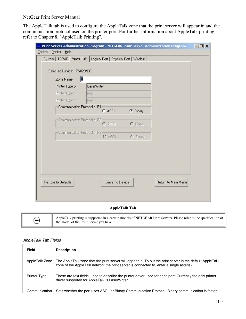 NETGEAR PS100 User Manual | Page 114 / 142