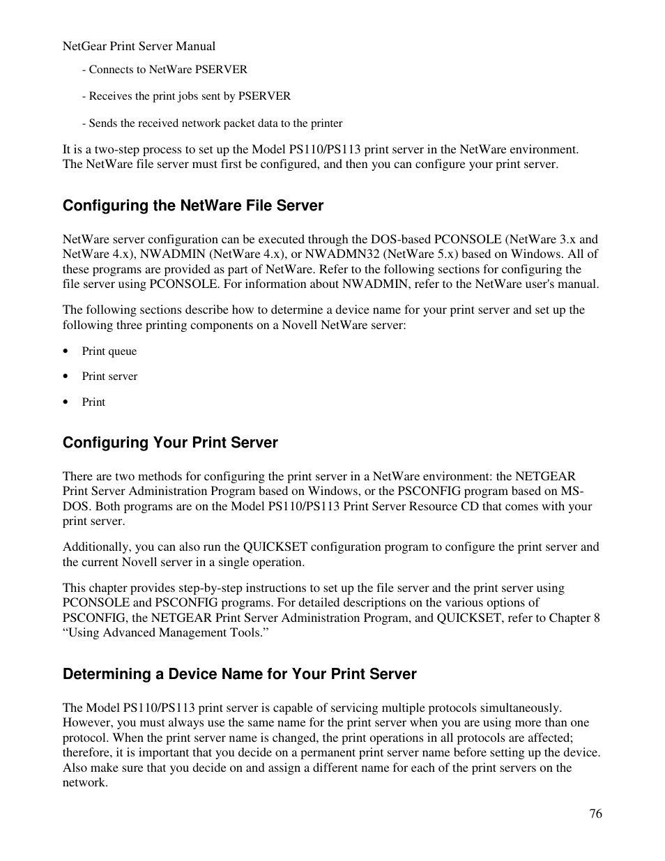 NETGEAR PS100 User Manual | Page 85 / 142