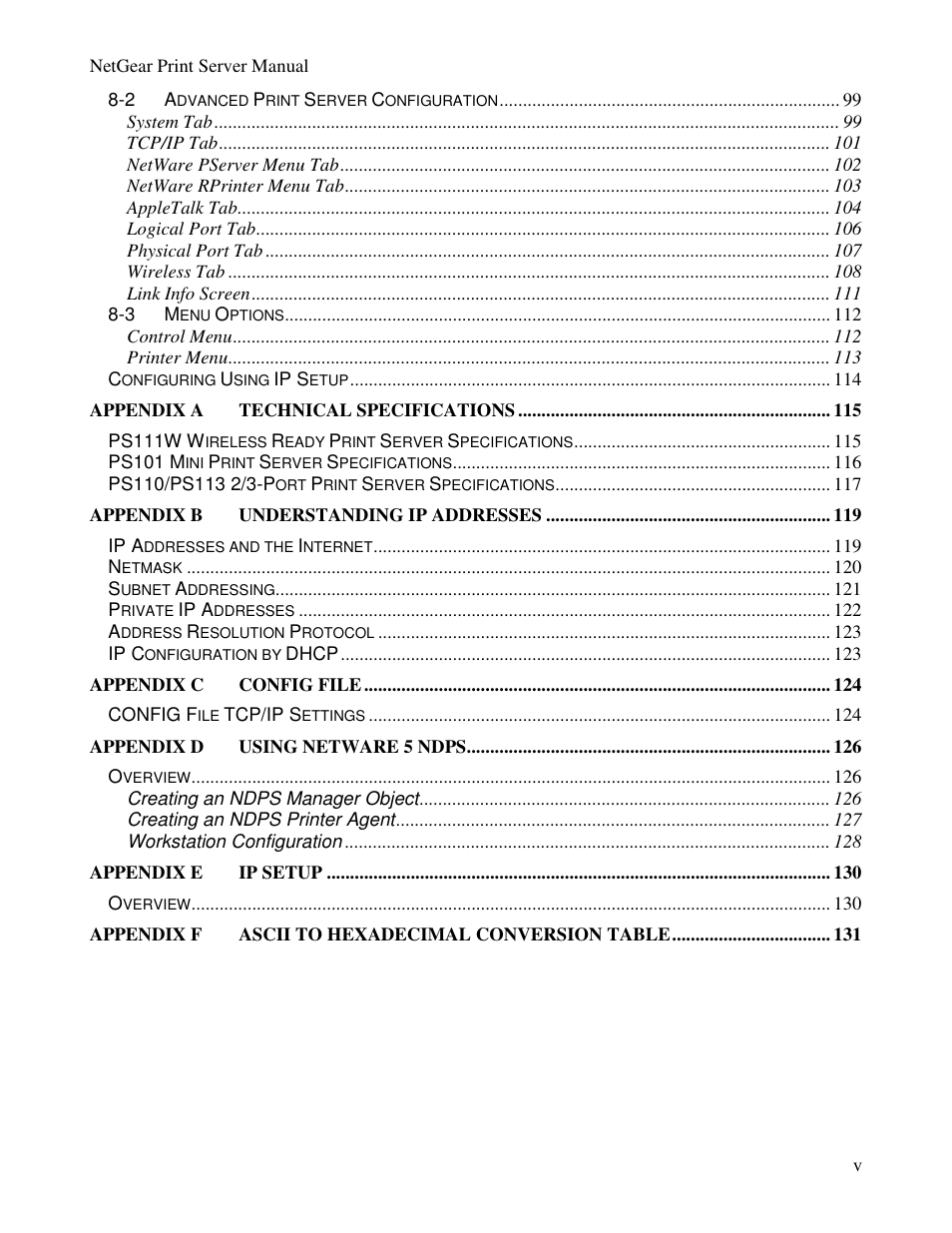 NETGEAR PS100 User Manual | Page 9 / 142