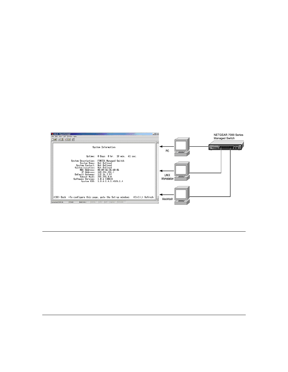 Chapter 4 administration console telnet interface, Set up your switch using direct console access, Chapter 4 | Administration console telnet interface, Set up your switch using direct console access -1 | NETGEAR 7200 Series Layer  2 Managed Switch Software User Manual | Page 25 / 158