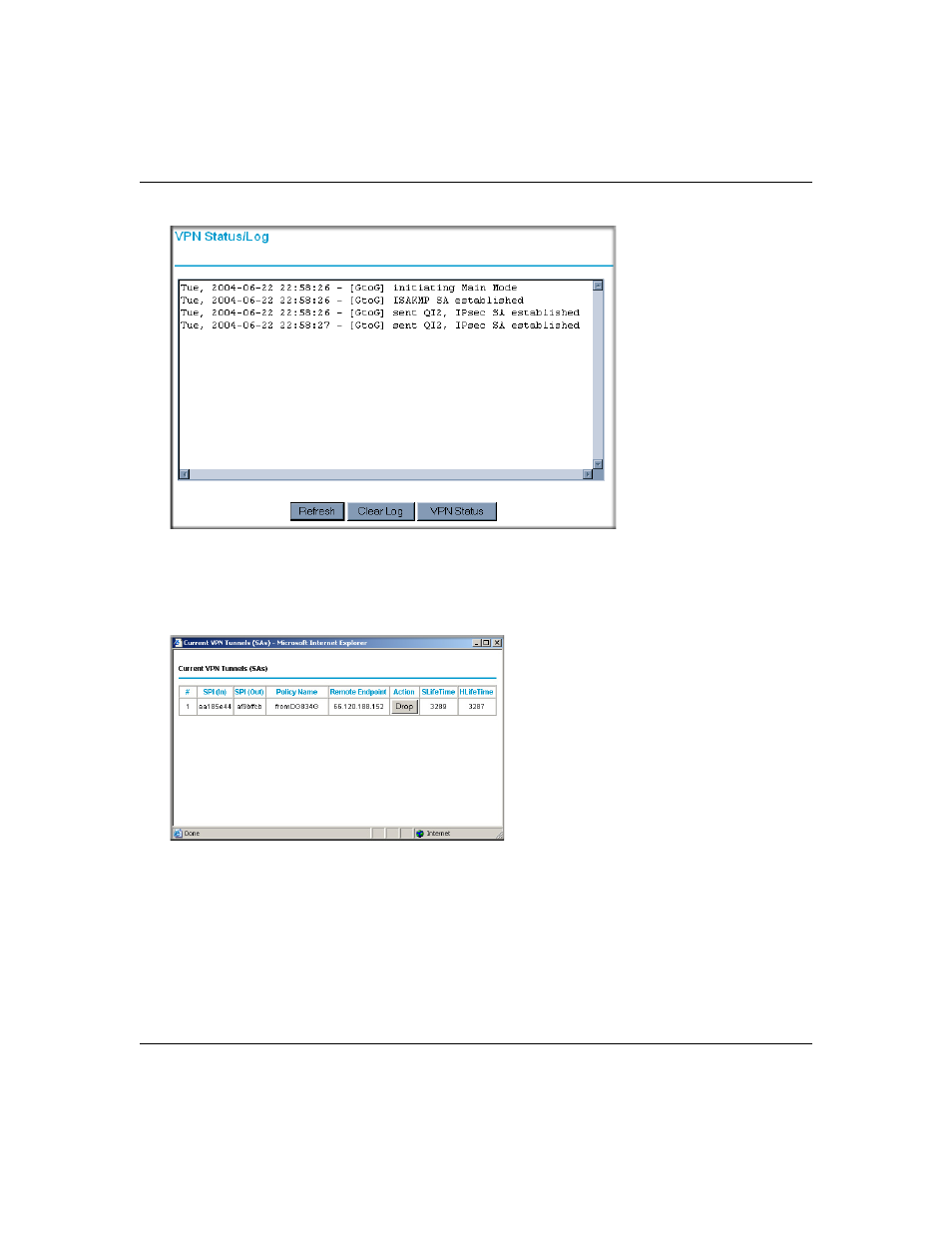 Figure 7-30, To get the current vpn t | NETGEAR ADSL Firewall Router DG834 User Manual | Page 118 / 236