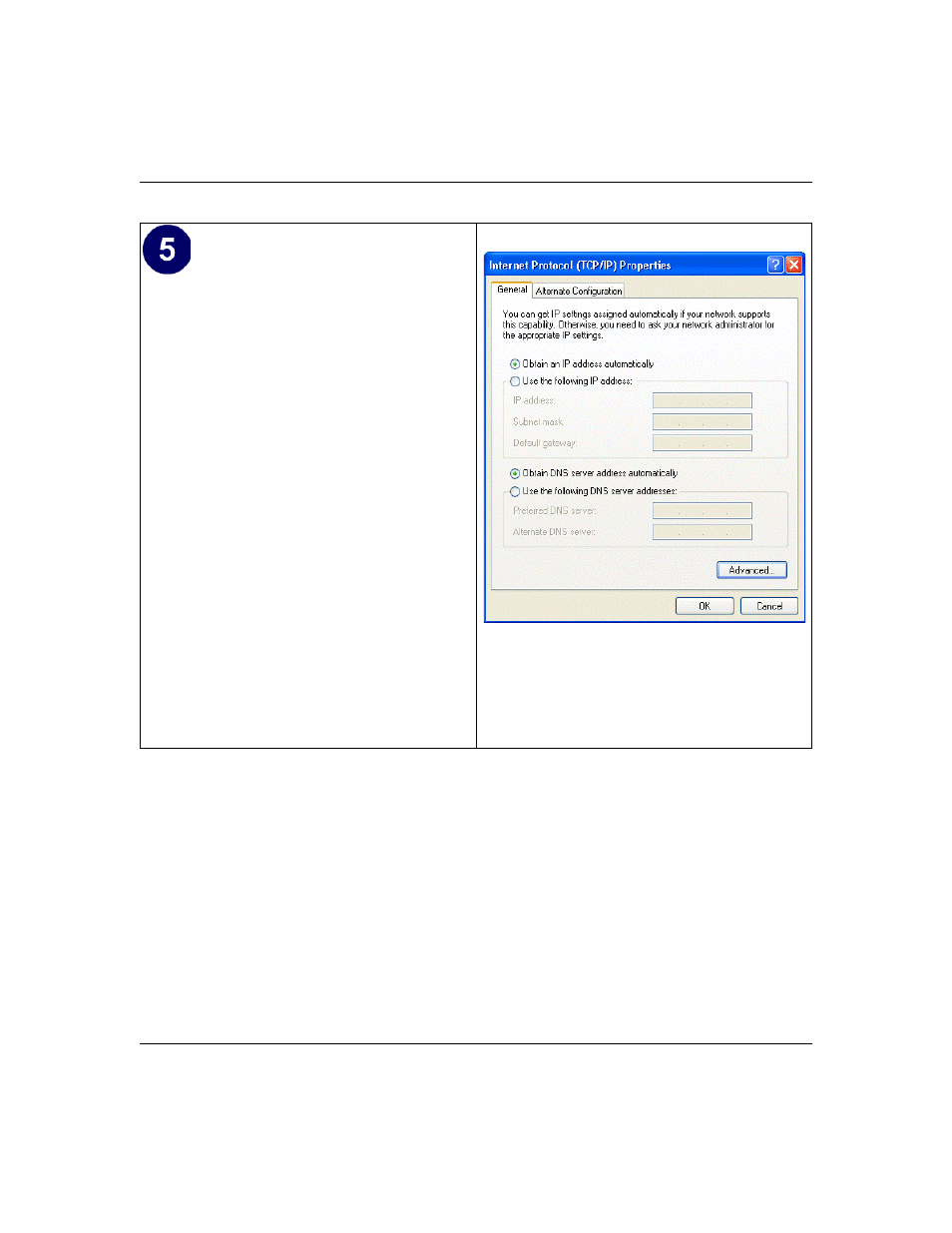 Dhcp configuration of tcp/ip in windows 2000 | NETGEAR ADSL Firewall Router DG834 User Manual | Page 176 / 236