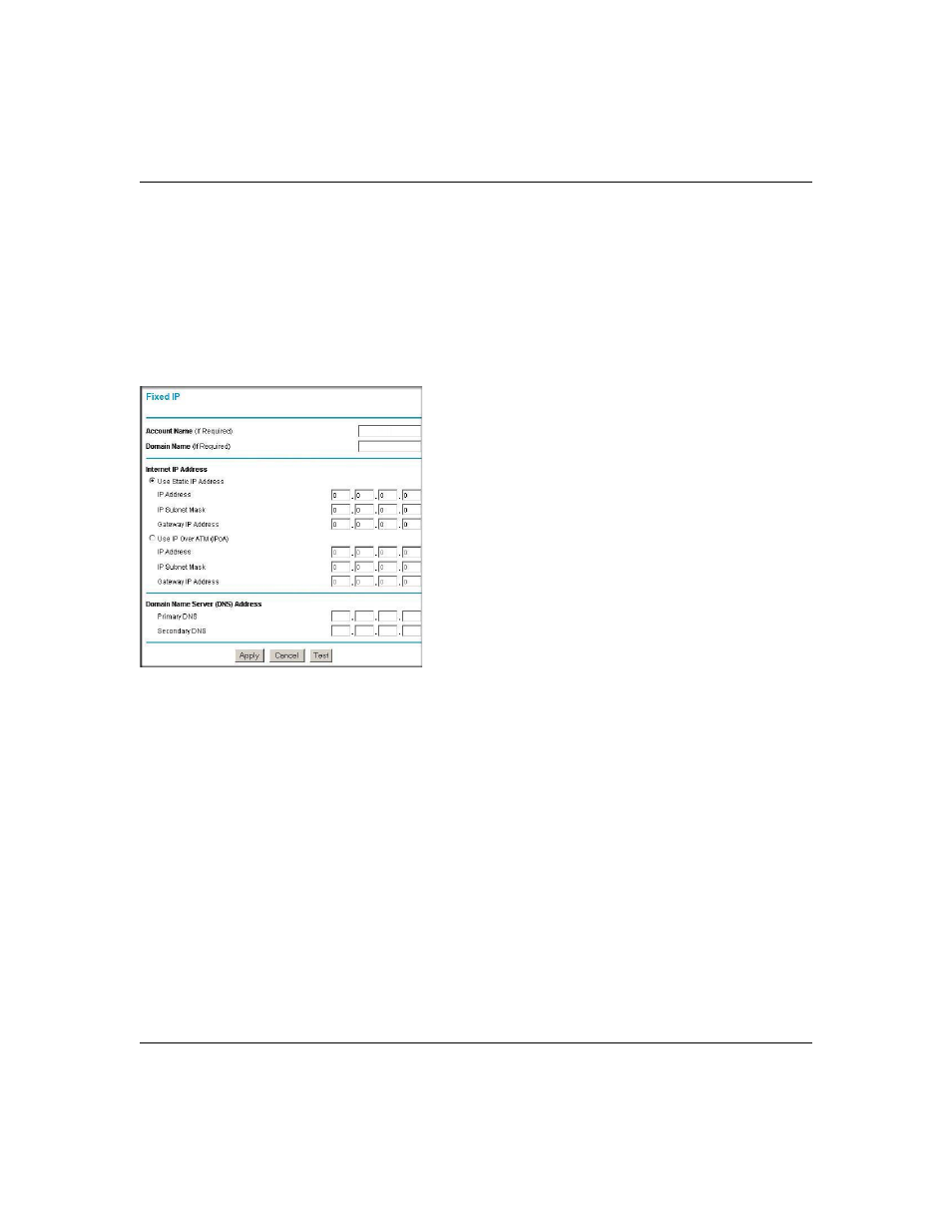 Wizard-detected fixed ip (static) account setup | NETGEAR ADSL Firewall Router DG834 User Manual | Page 37 / 236