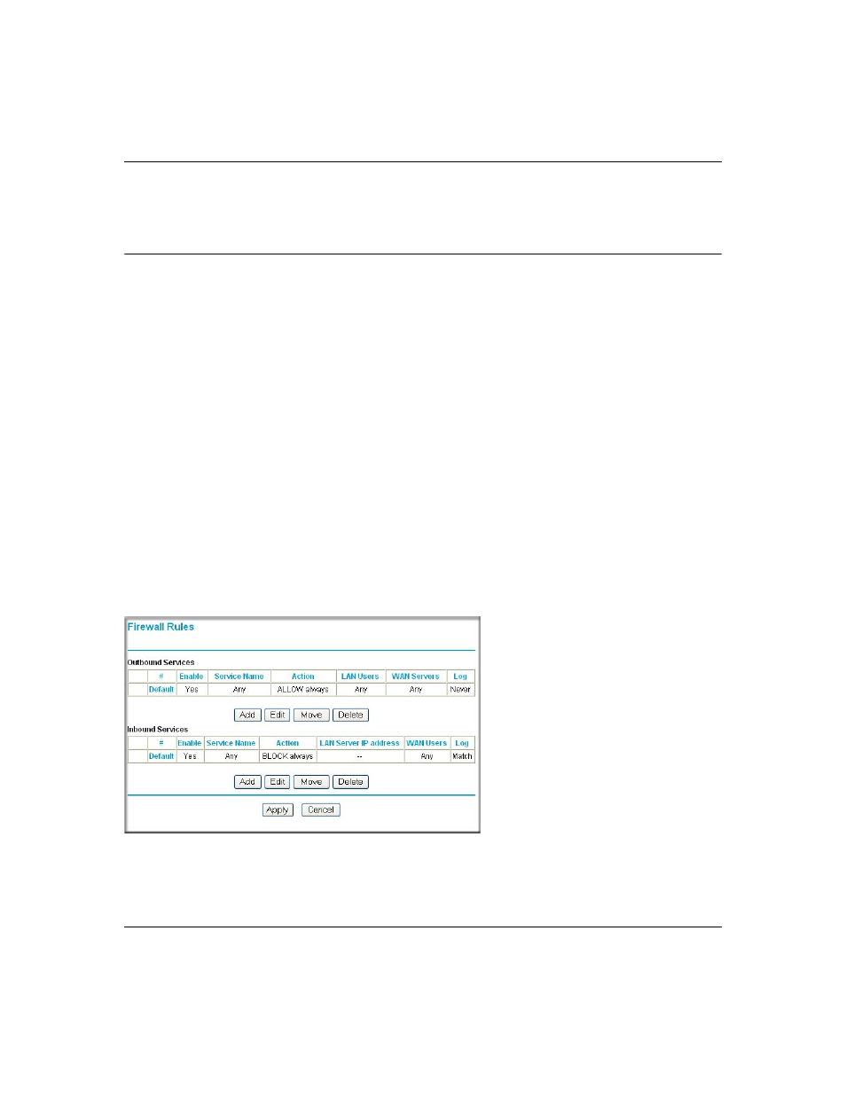 Firewall rules, Firewall rules -5 | NETGEAR ADSL Firewall Router DG834 User Manual | Page 49 / 236