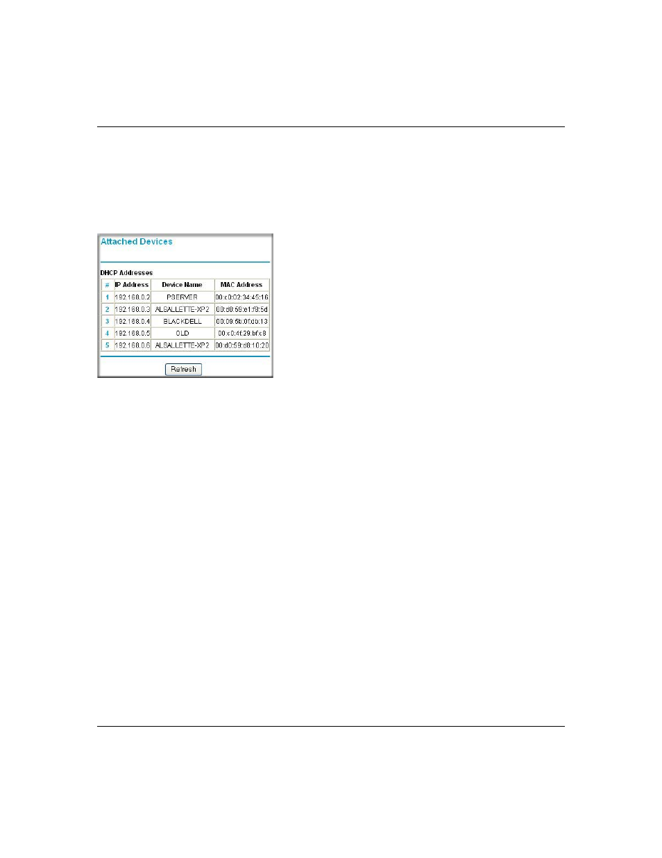Viewing attached devices, Viewing, selecting, and saving logged information, Viewing attached devices -9 | NETGEAR ADSL Firewall Router DG834 User Manual | Page 69 / 236