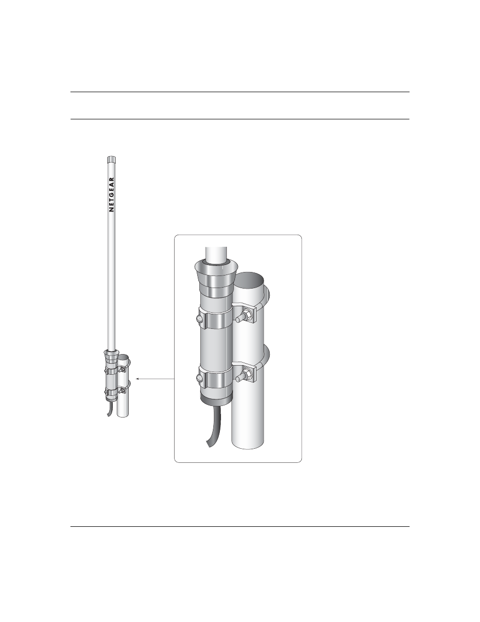 Pole mount configuration, Pole mount configuration -3 | NETGEAR ANT2409 User Manual | Page 9 / 26