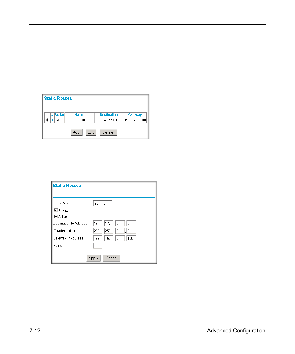 How to configure static routes, How to configure static routes -12 | NETGEAR ADSL MODEM WIRELESS DG834G User Manual | Page 106 / 204