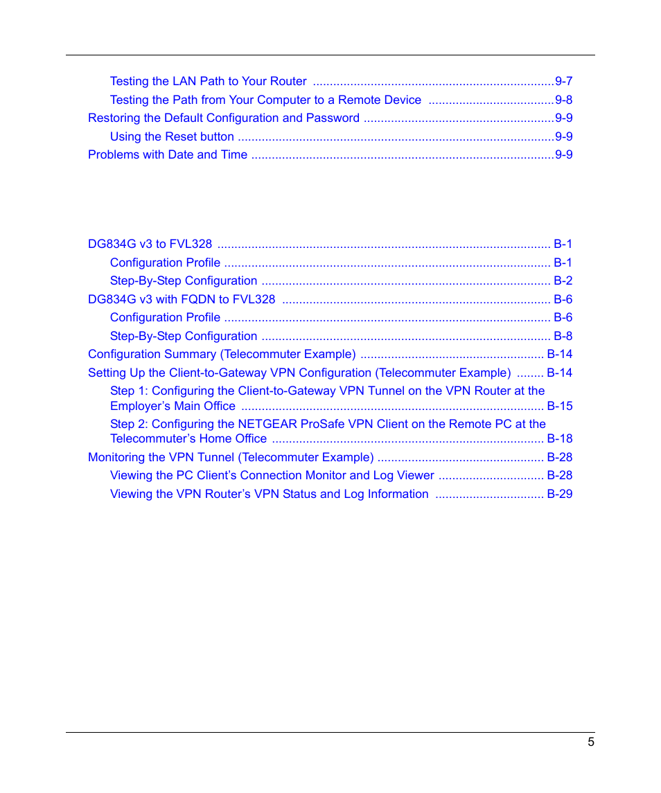 NETGEAR ADSL MODEM WIRELESS DG834G User Manual | Page 11 / 204
