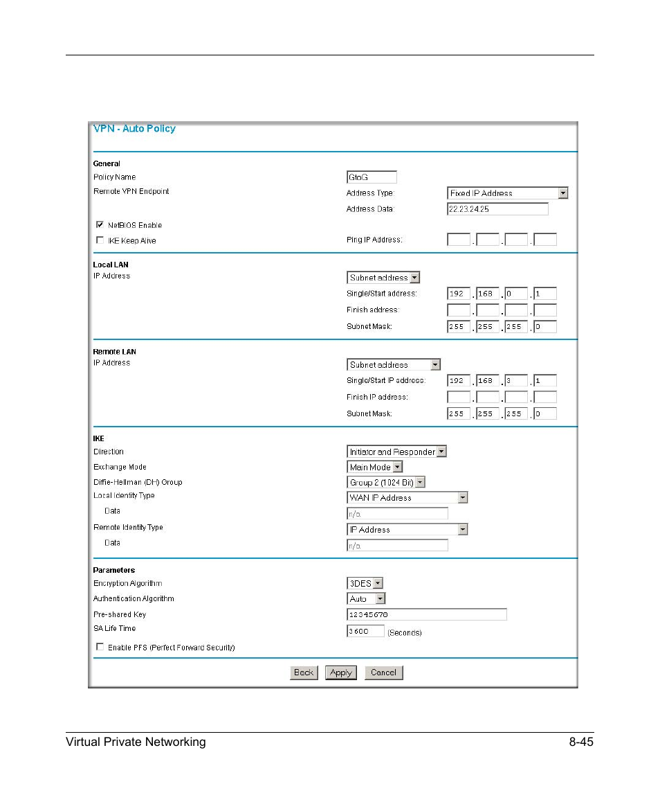 NETGEAR ADSL MODEM WIRELESS DG834G User Manual | Page 153 / 204