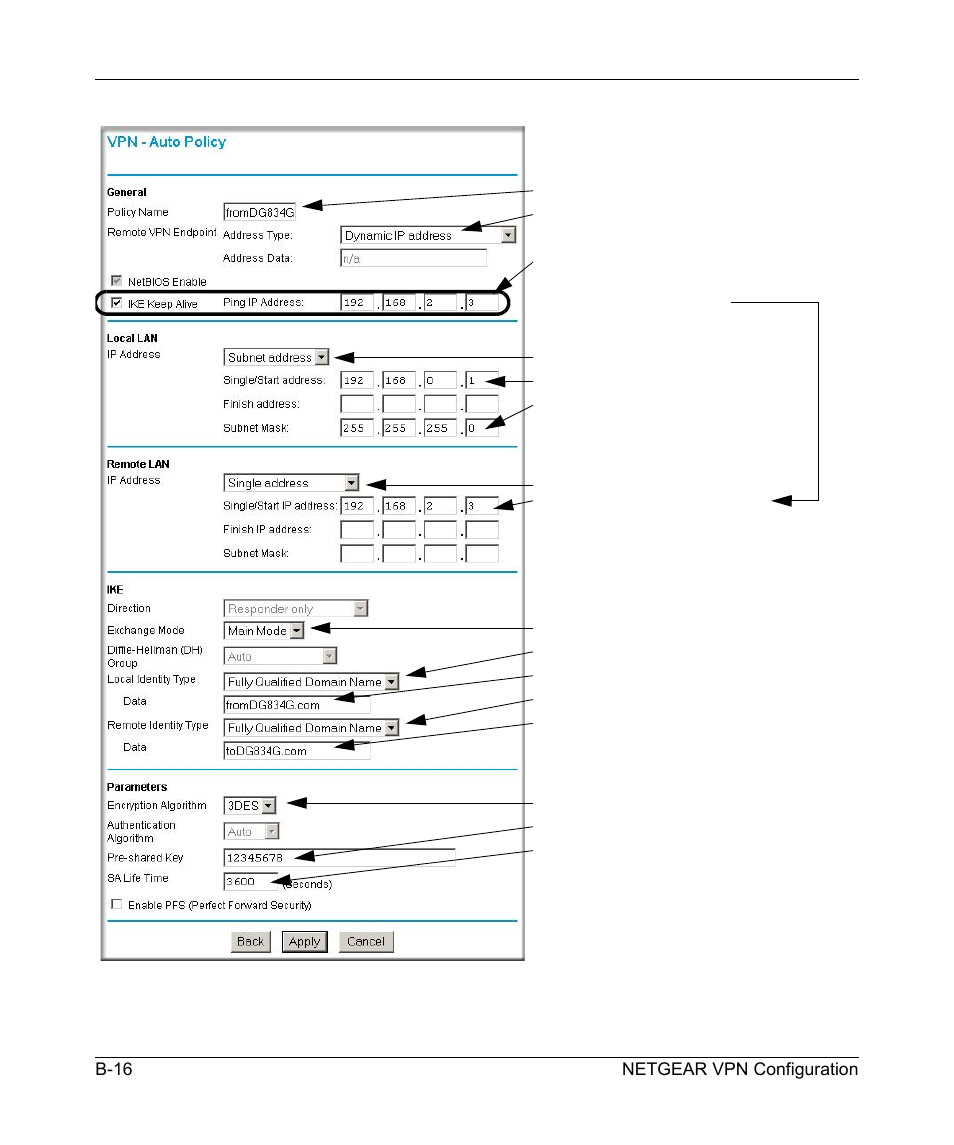 NETGEAR ADSL MODEM WIRELESS DG834G User Manual | Page 186 / 204