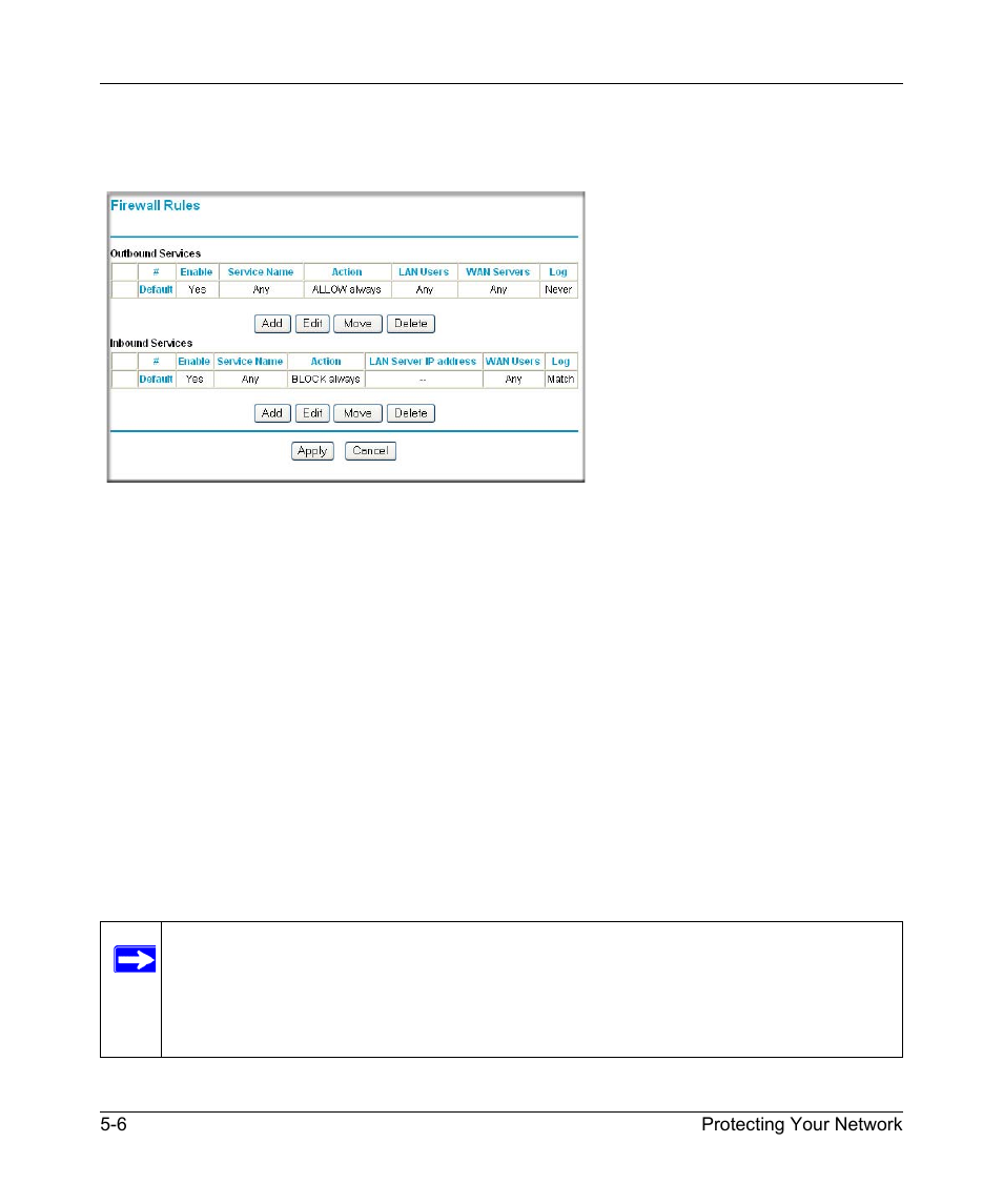 Inbound rules (port forwarding), Inbound rules (port forwarding) -6 | NETGEAR ADSL MODEM WIRELESS DG834G User Manual | Page 66 / 204