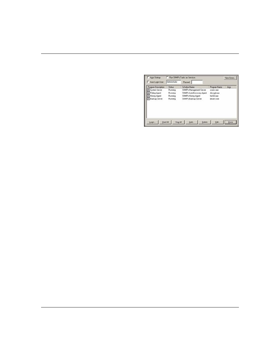 Disabling automatic console login, Starting a local console session, Stopping and starting the server | Disabling automatic console login -3, Starting a local console session -3, Stopping and starting the server -3 | NETGEAR NMS100 User Manual | Page 15 / 69