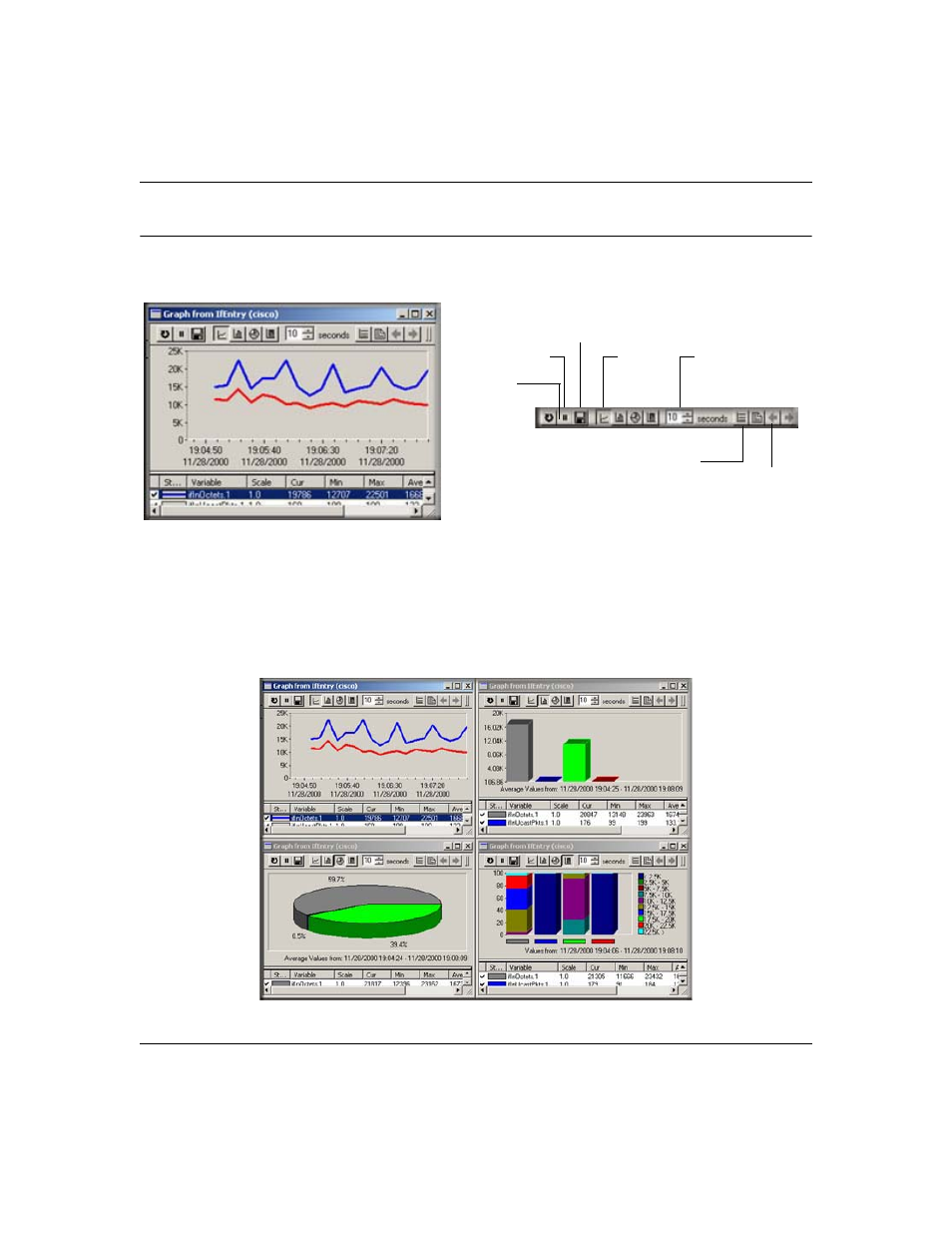 Graph display elements, Graph styles, Graph display elements -13 | Graph styles -13 | NETGEAR NMS100 User Manual | Page 33 / 69