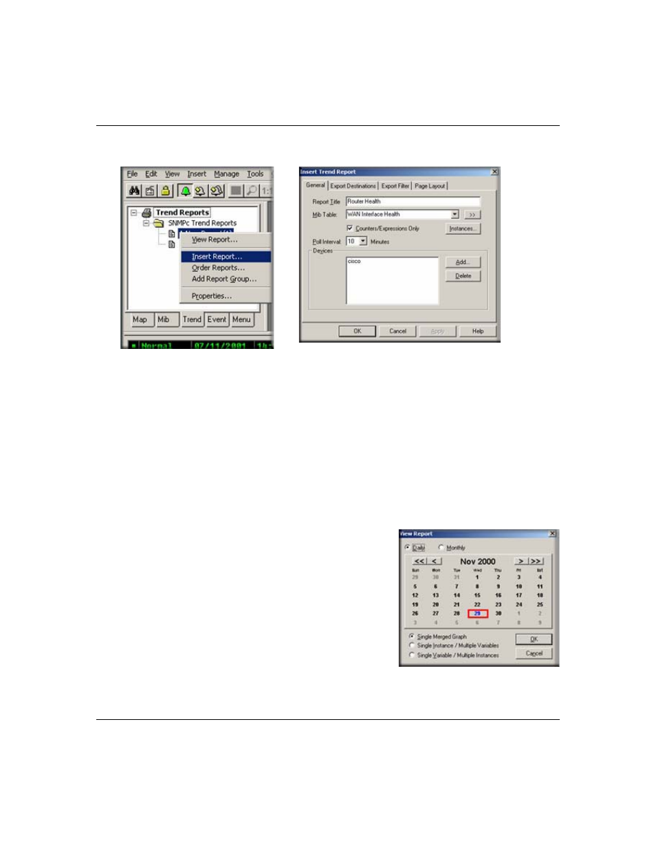 Viewing trend data in a graph window, Viewing trend data in a graph window -15 | NETGEAR NMS100 User Manual | Page 35 / 69