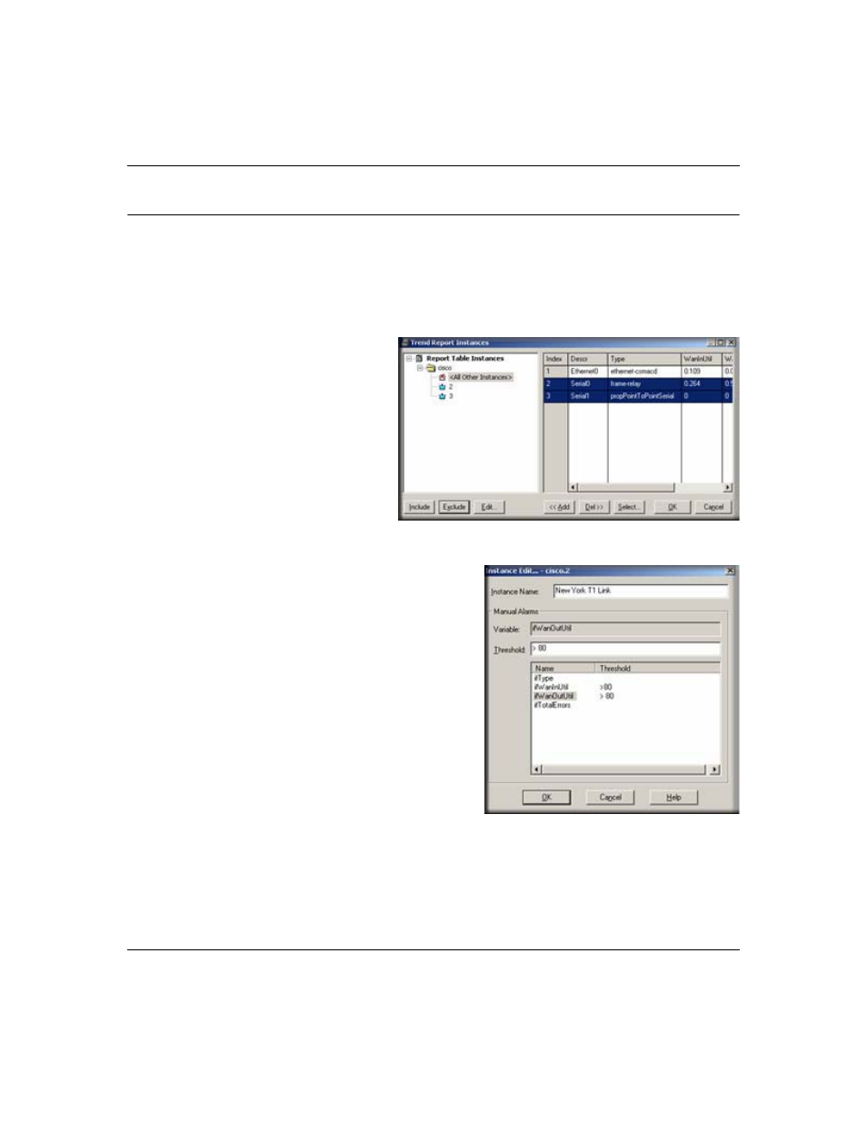 Setting manual threshold alarms, Setting manual threshold alarms -3 | NETGEAR NMS100 User Manual | Page 39 / 69