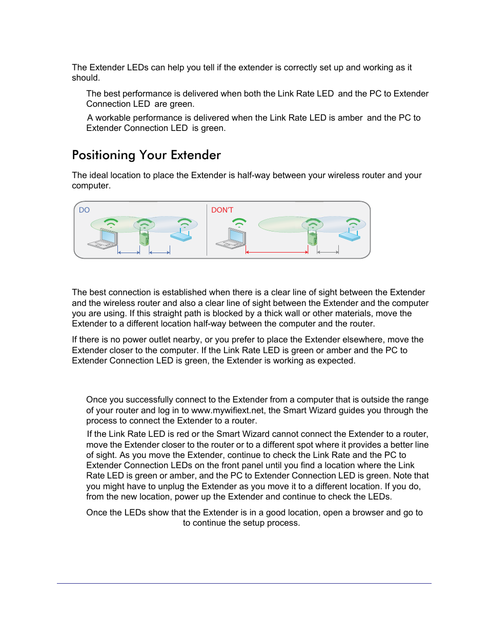 Positioning your extender | NETGEAR Universal WiFi Range Extender WN3000RP User Manual | Page 7 / 32