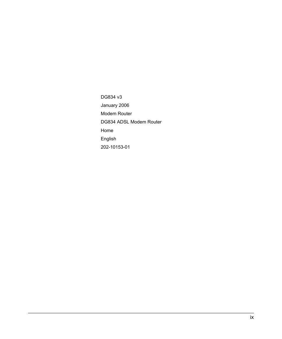 Wproduct and publication details | NETGEAR DG834 V3 User Manual | Page 5 / 6