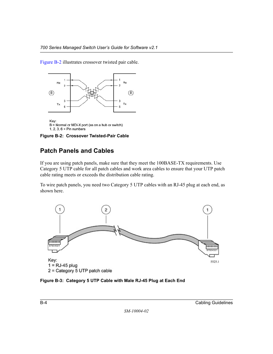 Patch panels and cables | NETGEAR 700 Series Managed Switch for Software v2.1 User Manual | Page 130 / 152