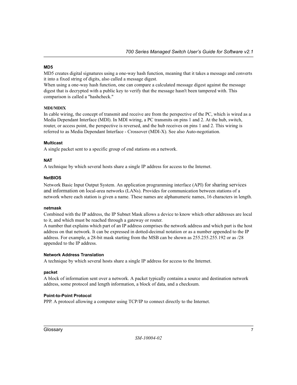 NETGEAR 700 Series Managed Switch for Software v2.1 User Manual | Page 145 / 152