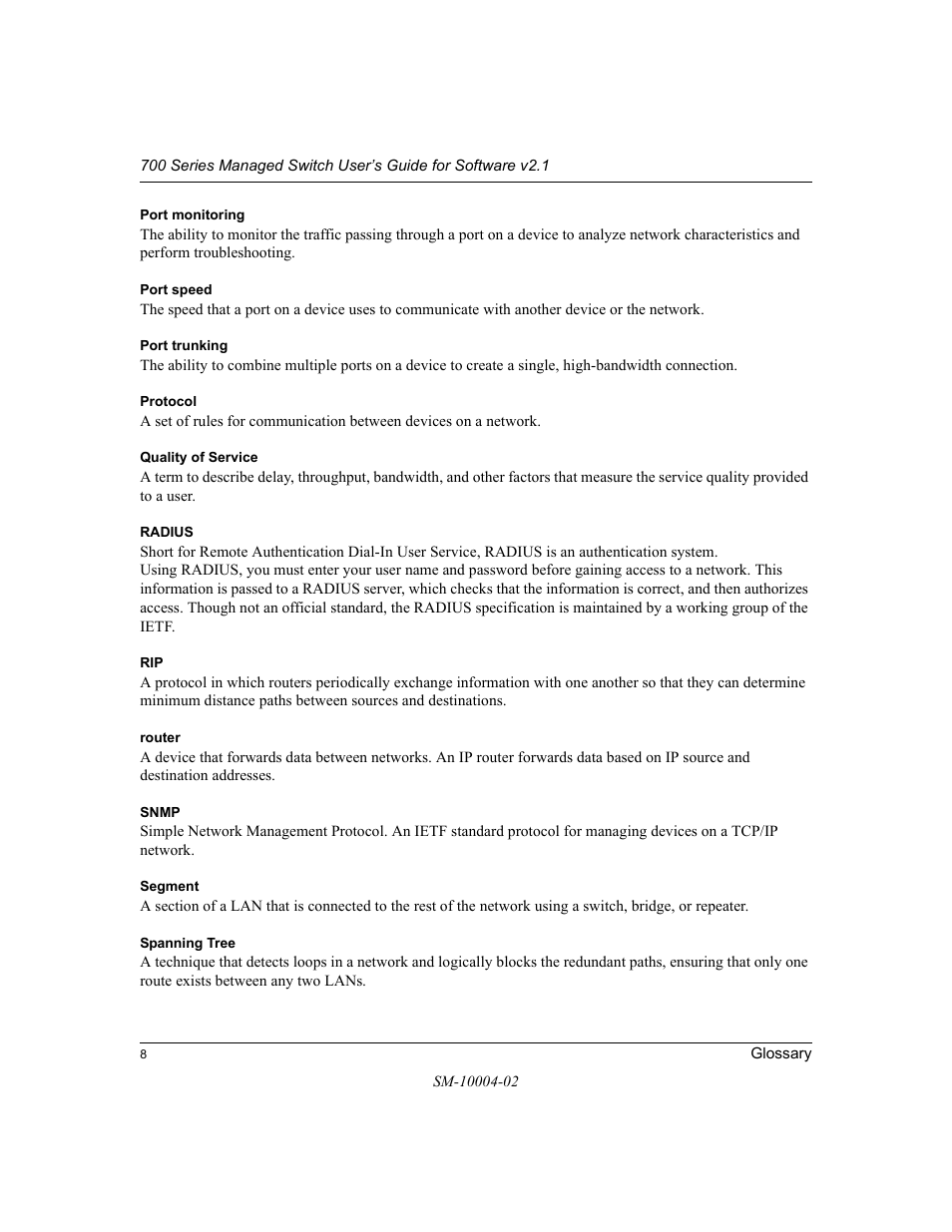 NETGEAR 700 Series Managed Switch for Software v2.1 User Manual | Page 146 / 152