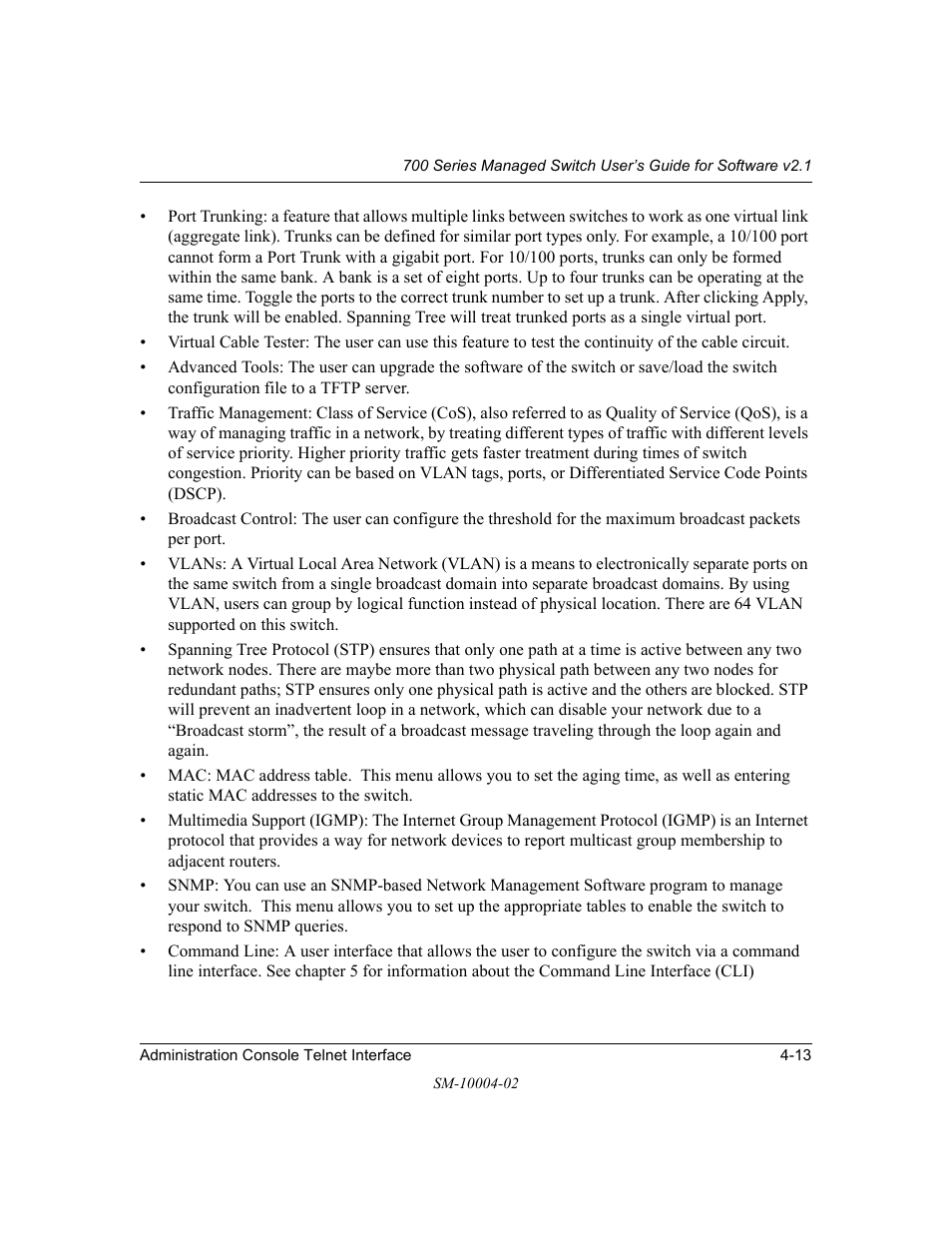 NETGEAR 700 Series Managed Switch for Software v2.1 User Manual | Page 33 / 152