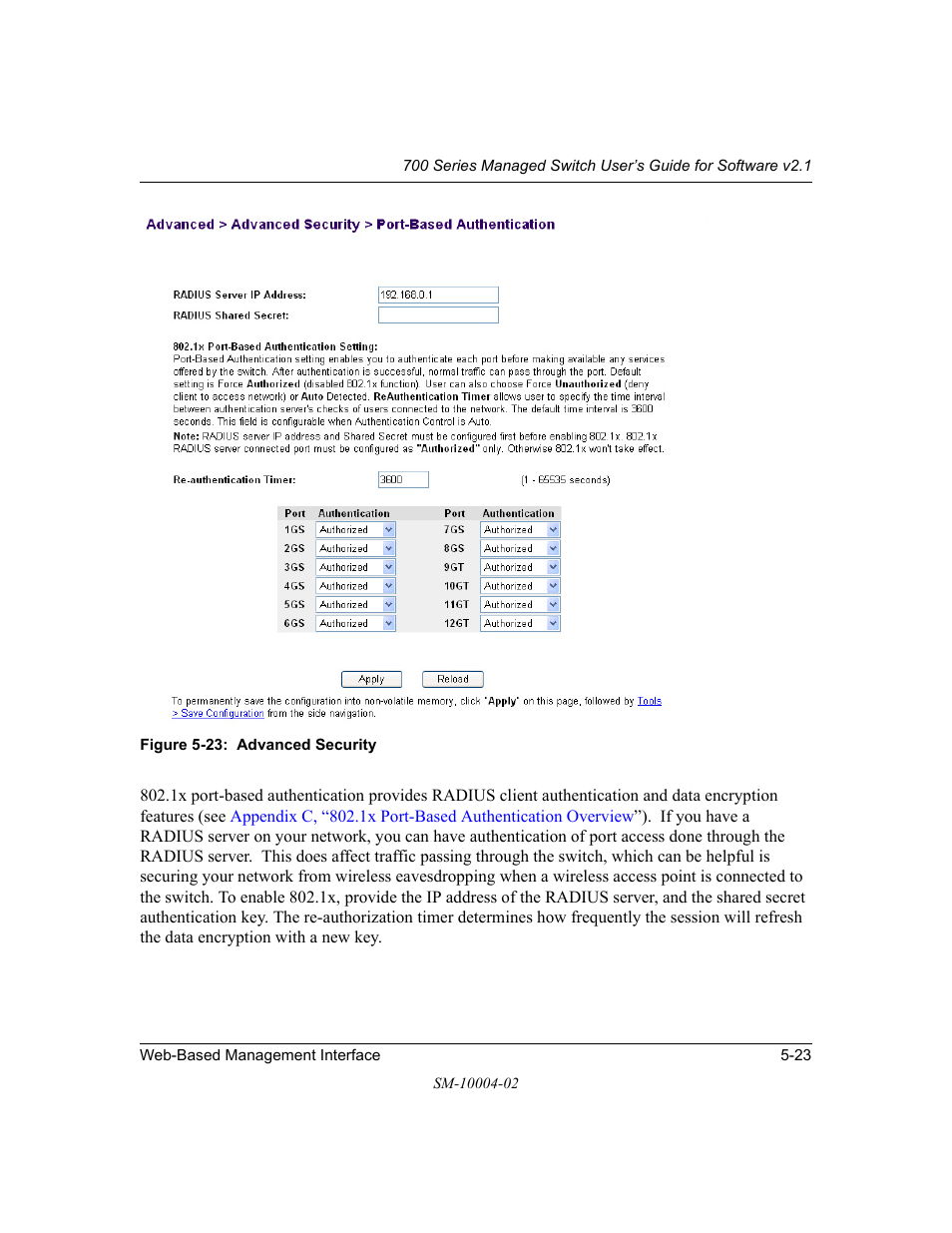 NETGEAR 700 Series Managed Switch for Software v2.1 User Manual | Page 73 / 152