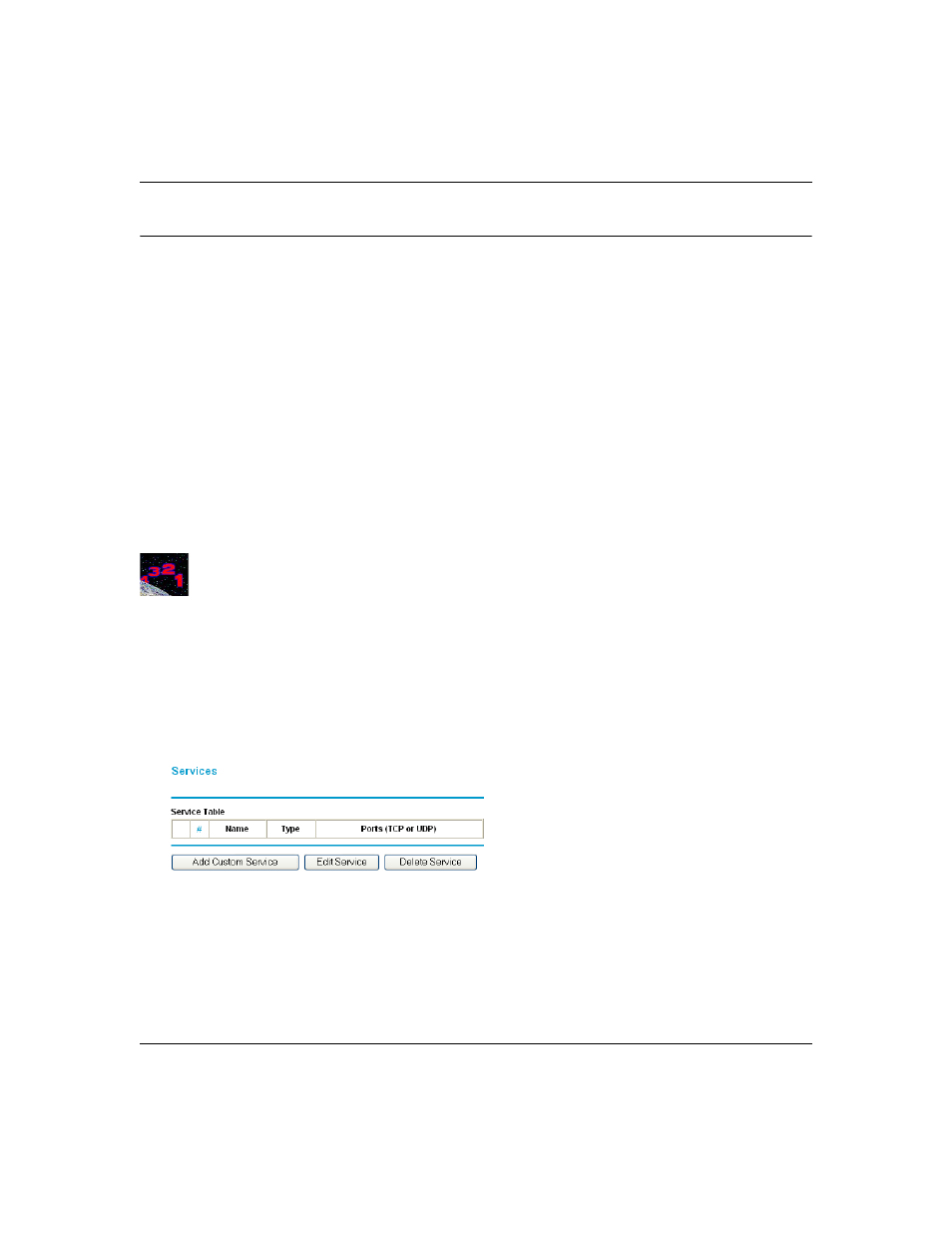 Services, Procedure 4-3: define services, Services -13 | Procedure 4-3: define services -13 | NETGEAR DG824M User Manual | Page 63 / 154