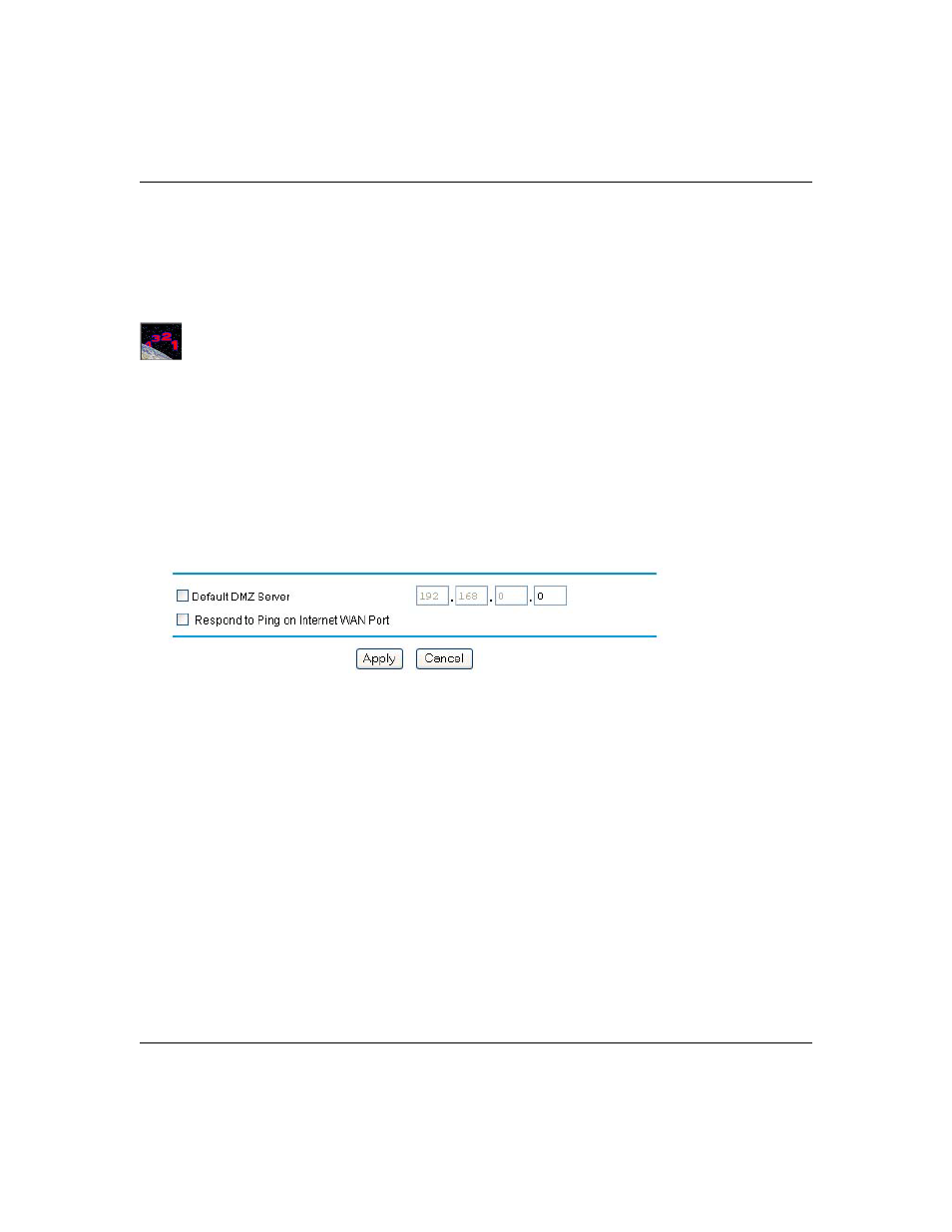 Procedure 6-1: configuring a default dmz server, Respond to ping on internet wan port, Respond to ping on internet wan port -2 | Procedure 6-1: configuring a default dmz server -2 | NETGEAR DG824M User Manual | Page 86 / 154