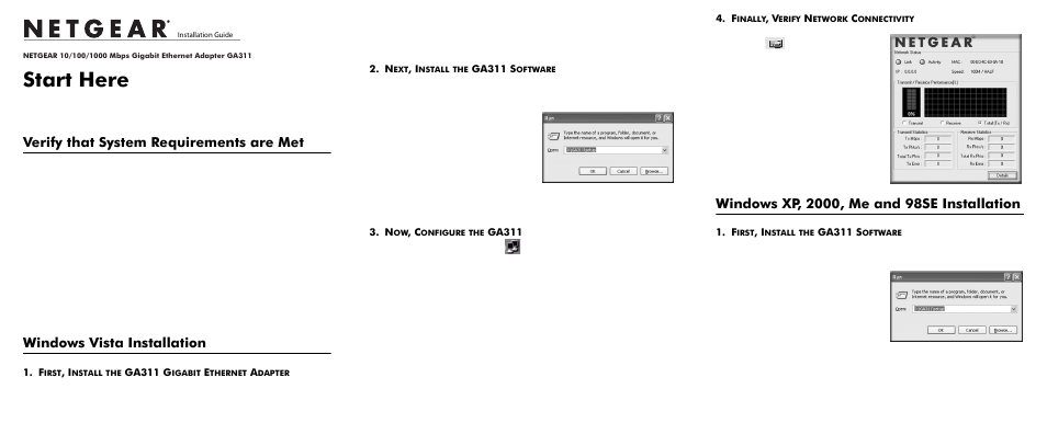 NETGEAR GA311 User Manual | 2 pages