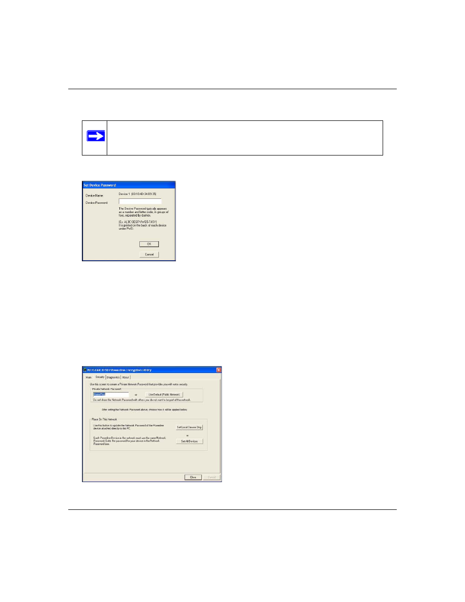 Setting the network password | NETGEAR XE102 User Manual | Page 16 / 22