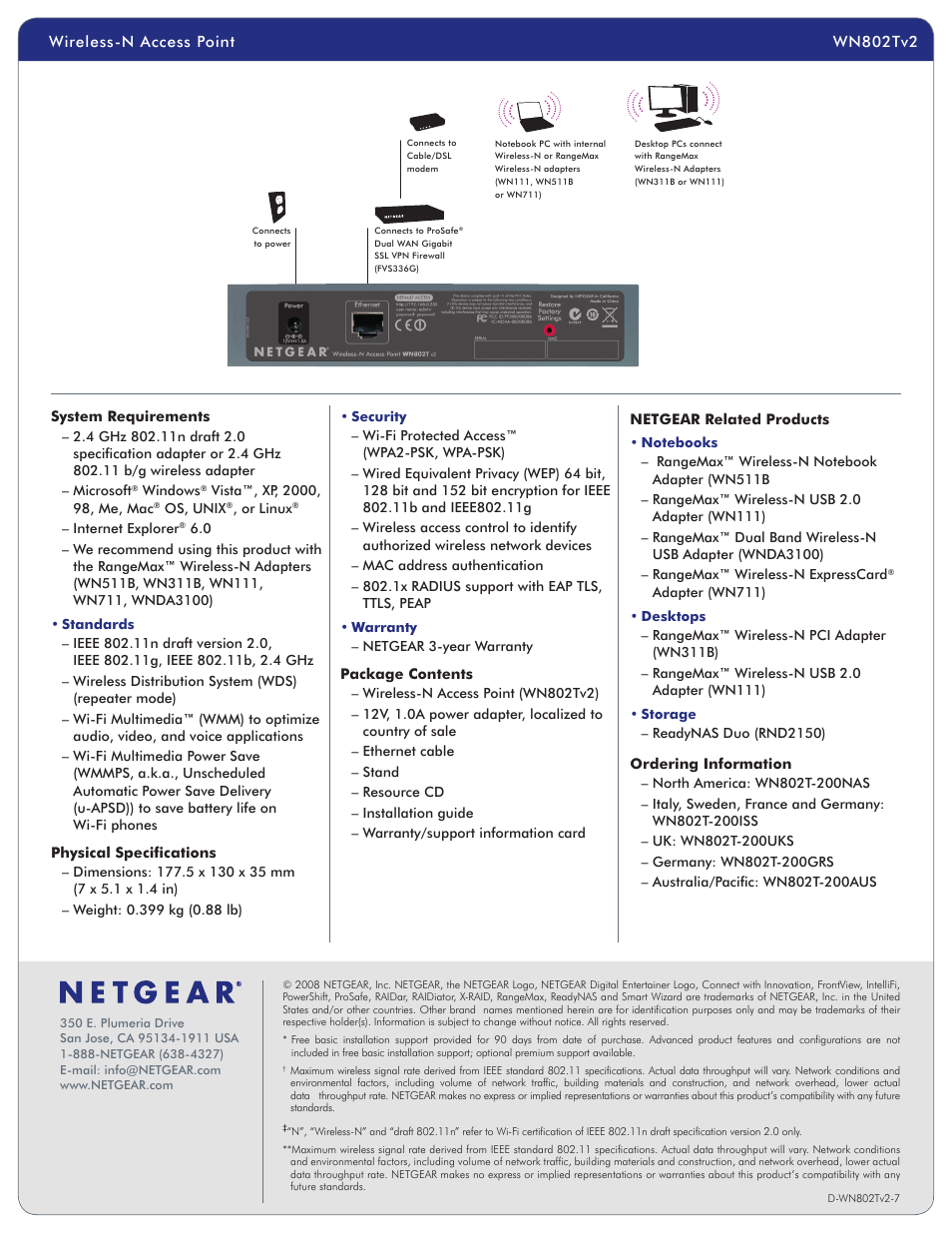 NETGEAR WN802Tv2 User Manual | Page 2 / 2