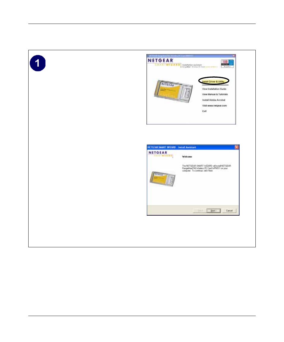 For windows xp users installing a wpn511 | NETGEAR RANGEMAX WPN511 User Manual | Page 20 / 75