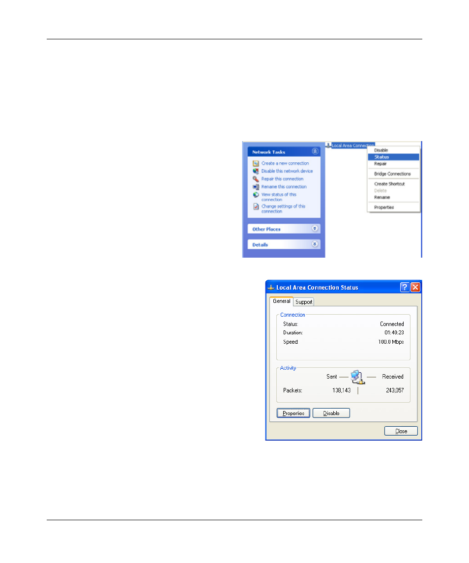 Dhcp configuration of tcp/ip in windows xp | NETGEAR RANGEMAX WPN511 User Manual | Page 61 / 75