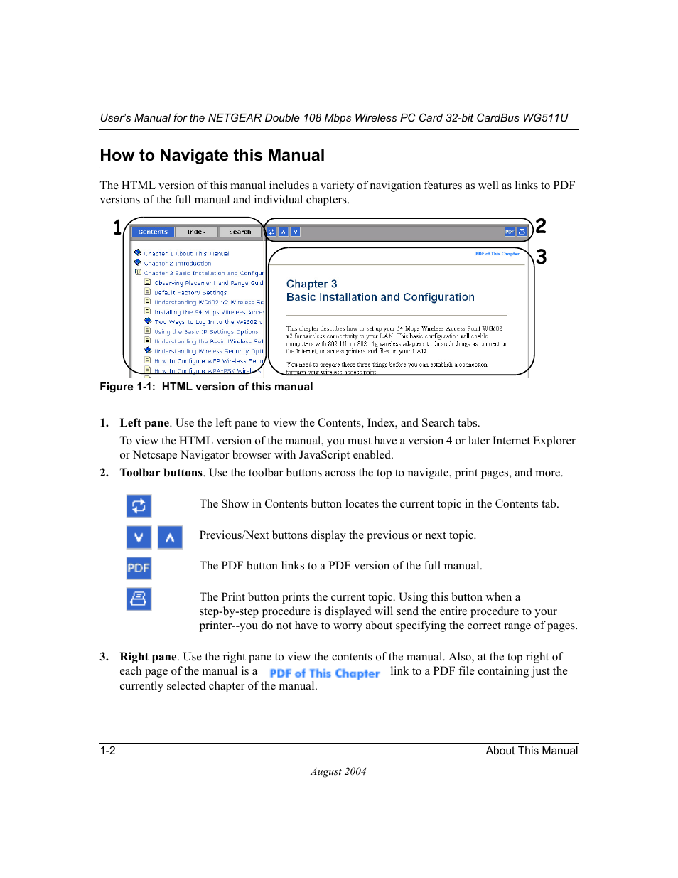 How to navigate this manual, How to navigate this manual -2 | NETGEAR Double 108 Mbps Wireless PC Card WG511U User Manual | Page 10 / 95