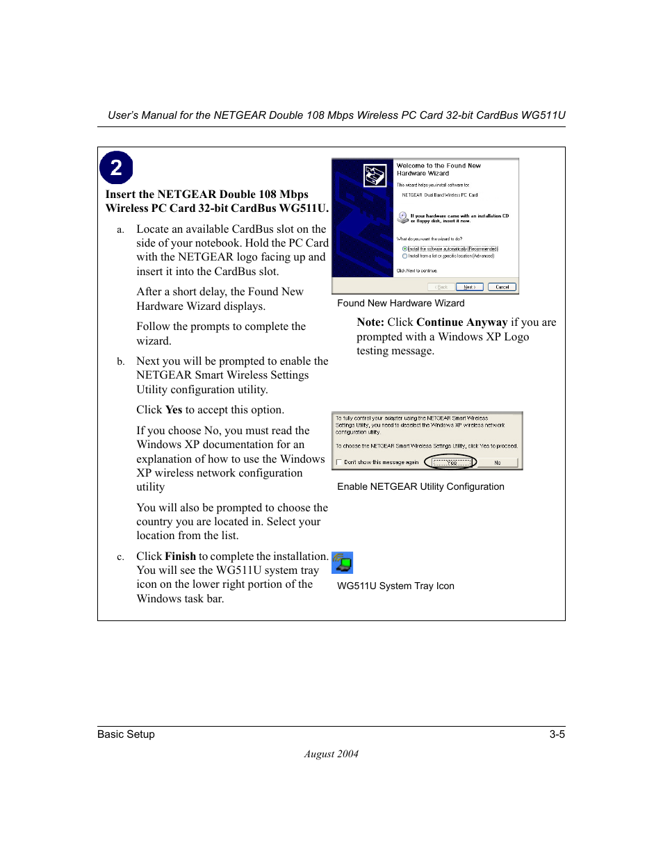 NETGEAR Double 108 Mbps Wireless PC Card WG511U User Manual | Page 23 / 95