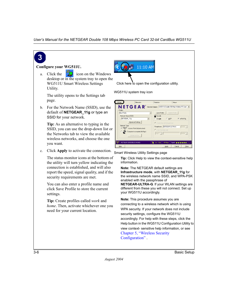 NETGEAR Double 108 Mbps Wireless PC Card WG511U User Manual | Page 24 / 95