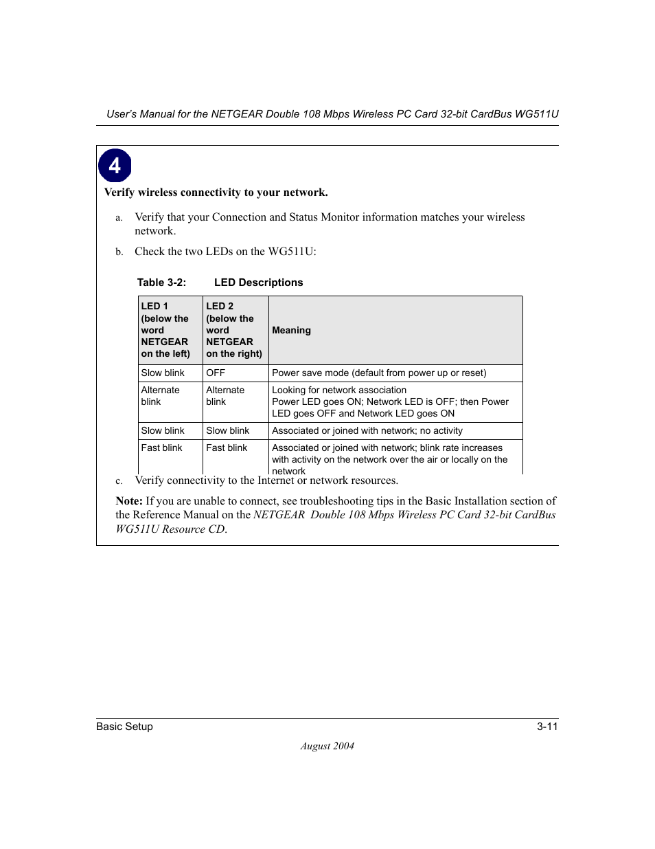 NETGEAR Double 108 Mbps Wireless PC Card WG511U User Manual | Page 29 / 95