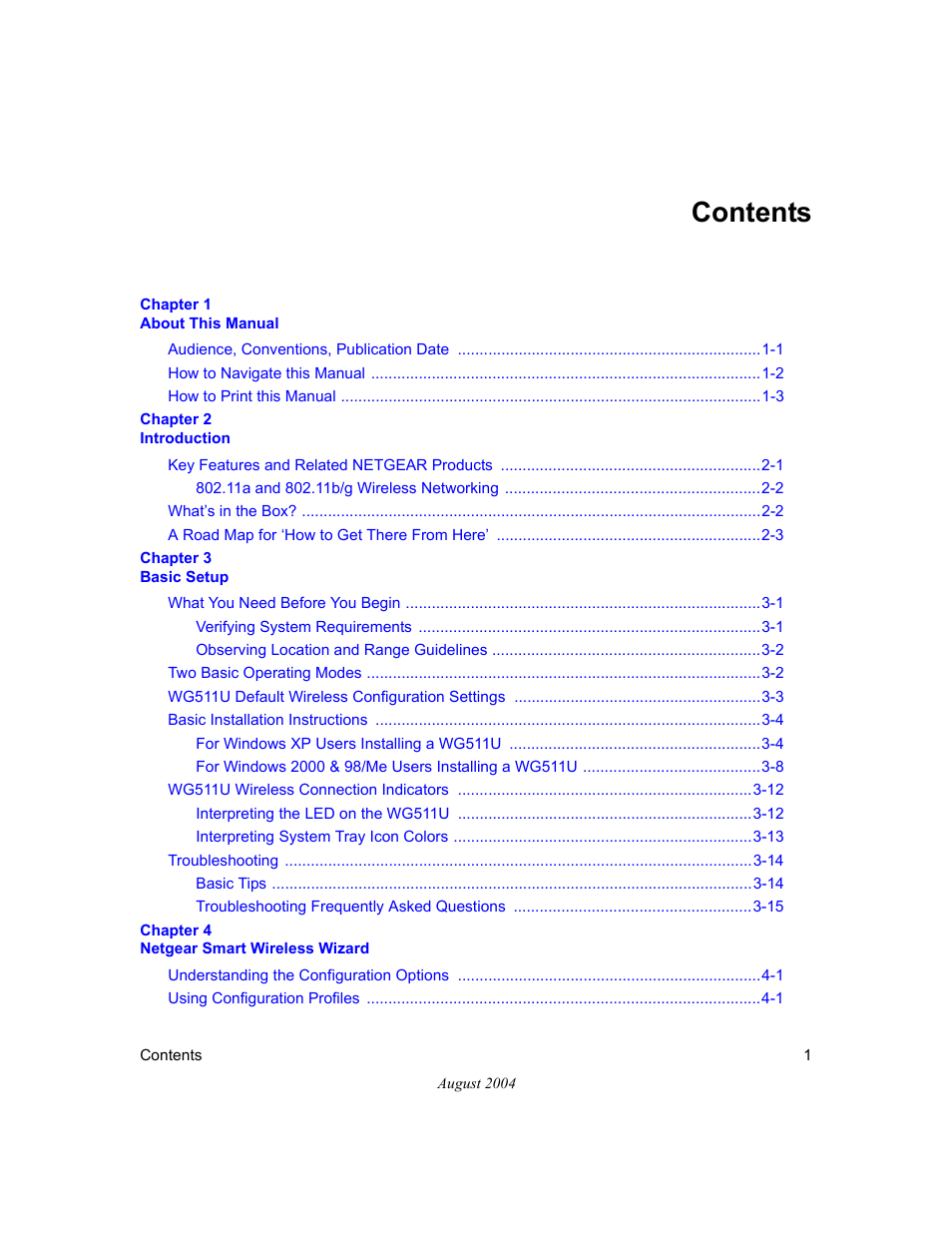 NETGEAR Double 108 Mbps Wireless PC Card WG511U User Manual | Page 5 / 95