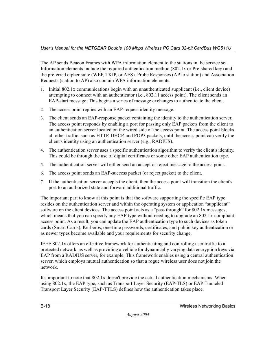 NETGEAR Double 108 Mbps Wireless PC Card WG511U User Manual | Page 70 / 95