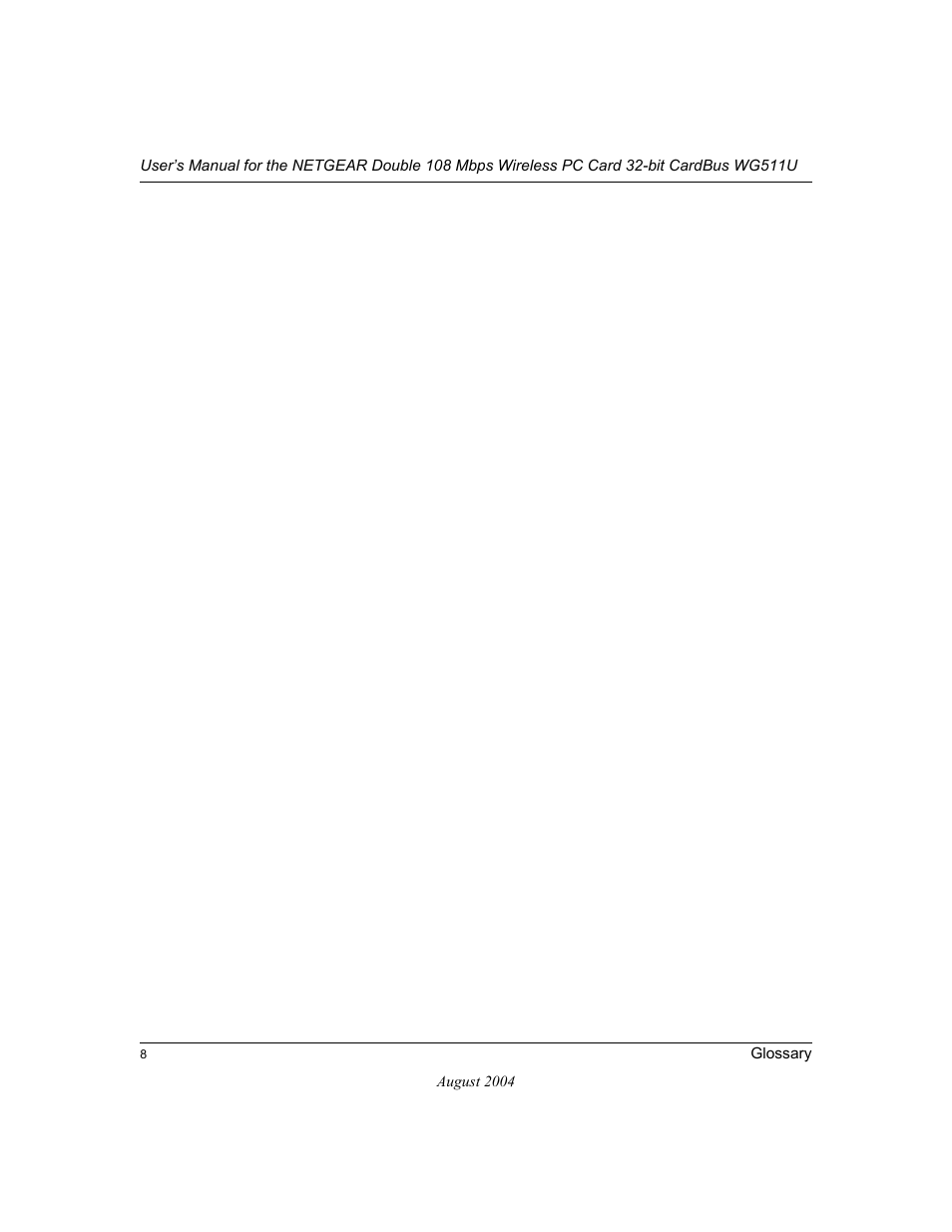 NETGEAR Double 108 Mbps Wireless PC Card WG511U User Manual | Page 94 / 95