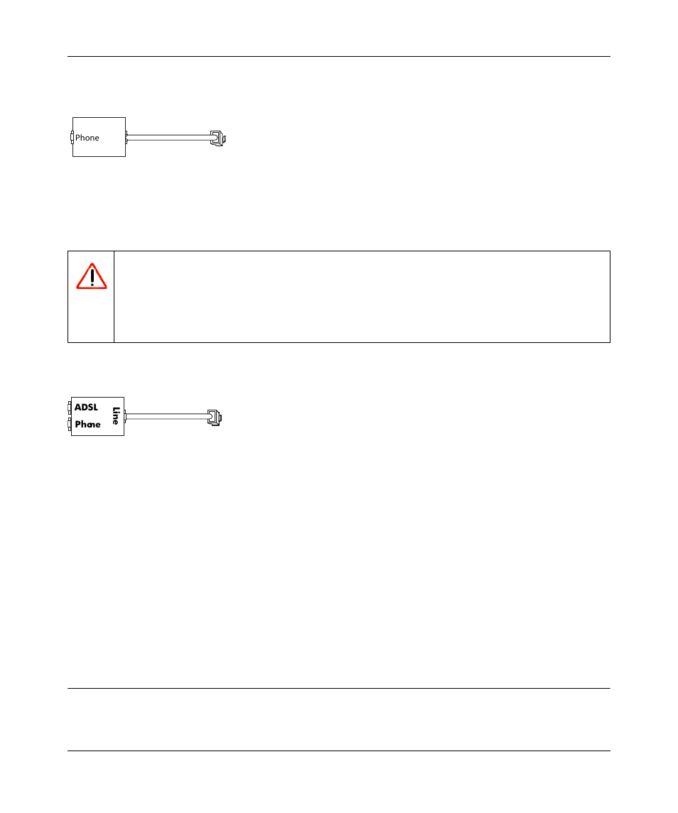 Adsl microfilter, Adsl microfilter with built-in splitter, Computers set to dhcp | Manually setting up your adsl modem router, Computers set to dhcp -6, Manually setting up your adsl modem router -6 | NETGEAR ADSL Modem Router User Manual | Page 10 / 30