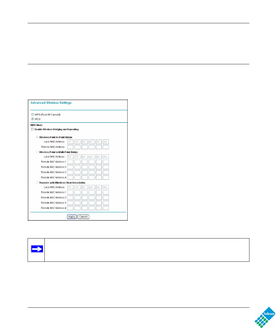 Configuring wireless bridging and repeating (wds) | NETGEAR DG834GUV5 User Manual | Page 83 / 120
