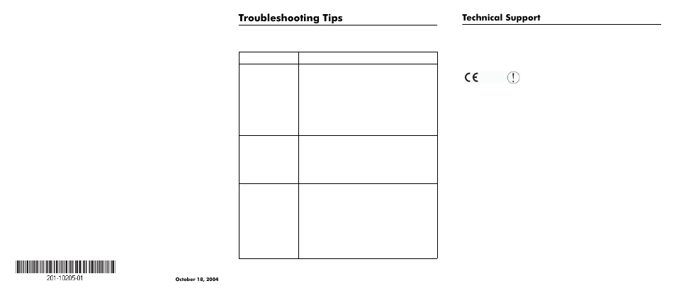 Troubleshooting tips, Technical support, Problem recommended action | NETGEAR Wireless Digital Media Player MP115 MP115NA User Manual | Page 2 / 2